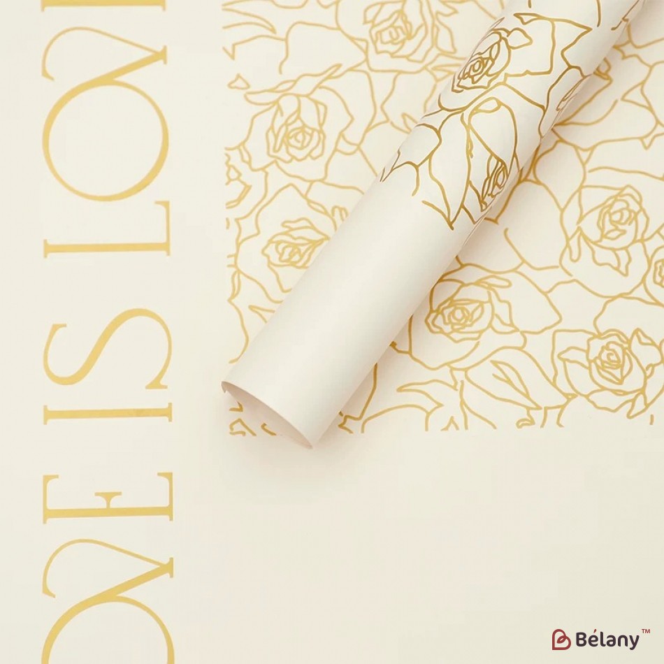 Пленка для цветов "Love is love" #09