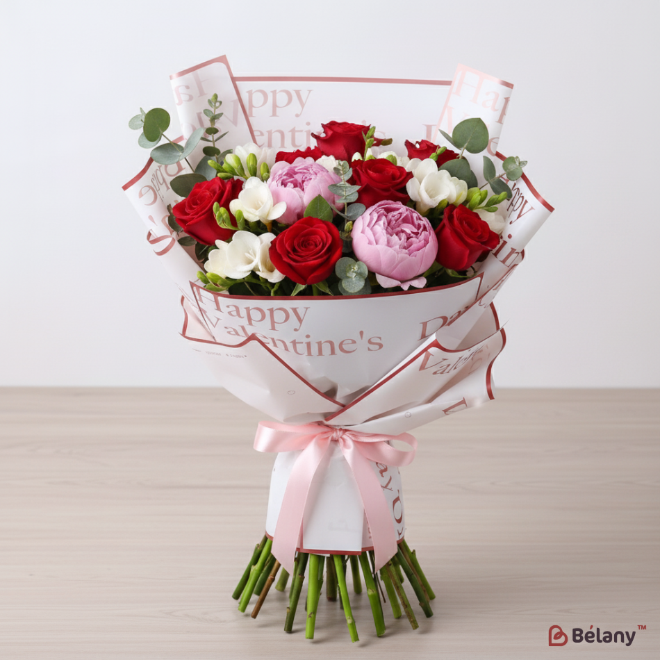 Пленка для цветов "Valentines" #01