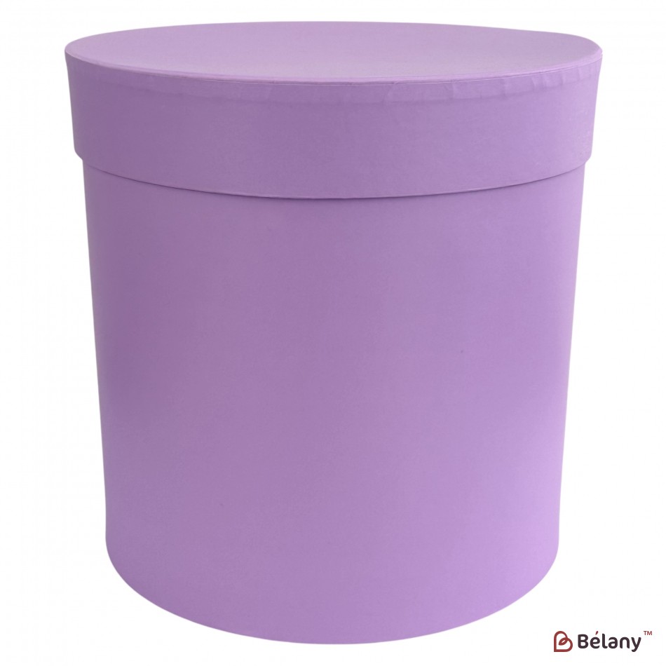 Круглая коробка "Simple color" сиреневая | 2