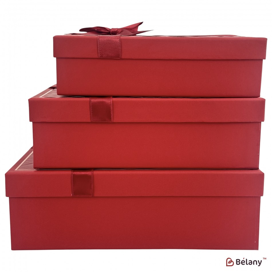 Подарочная коробка "Squares" красная | 2