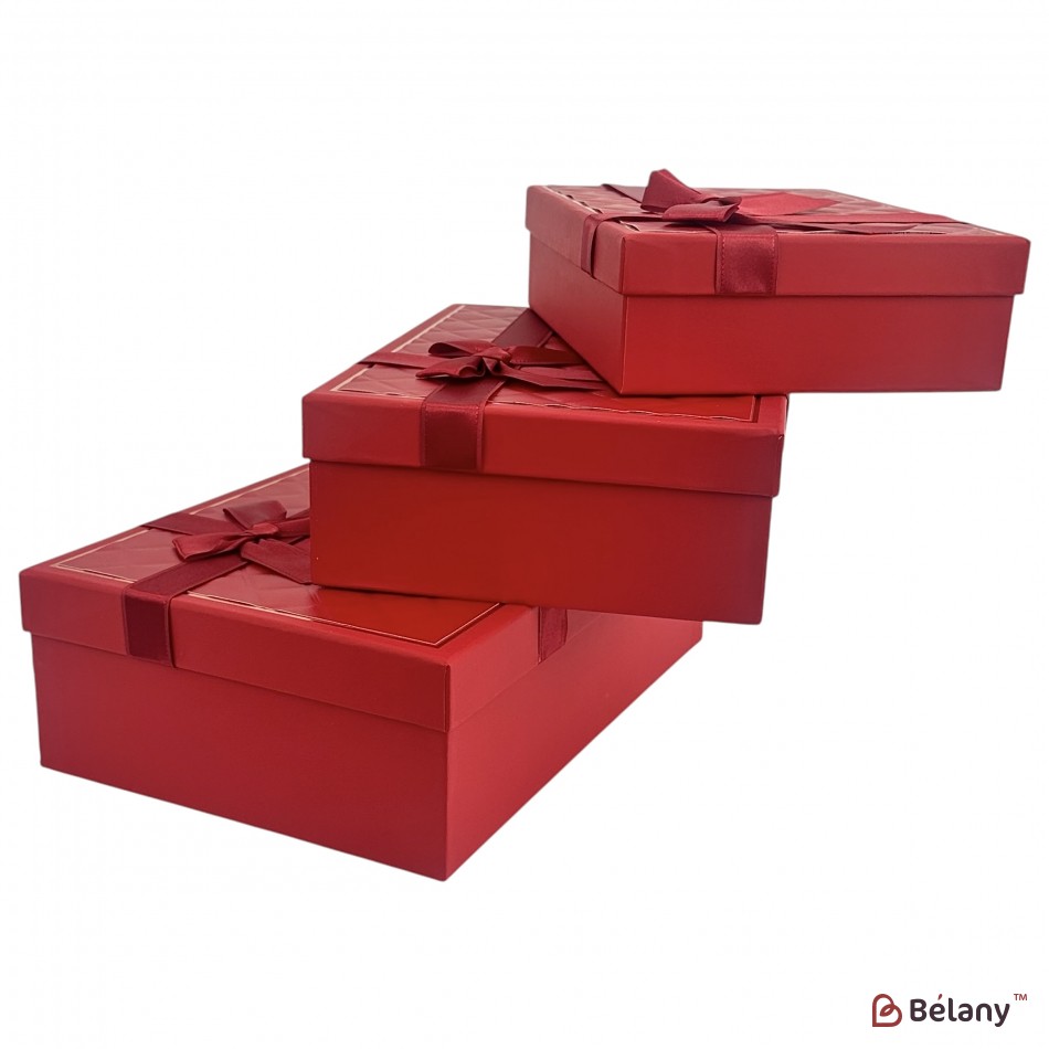 Подарочная коробка "Squares" красная | 5