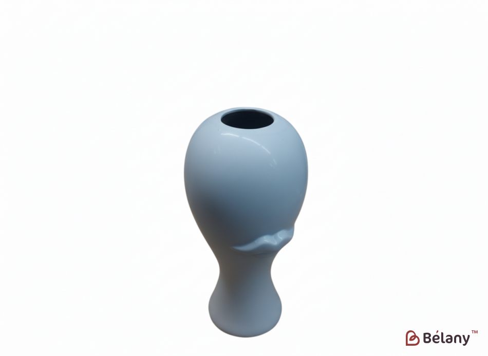 Керамическая ваза "Lips" белая S 42-18