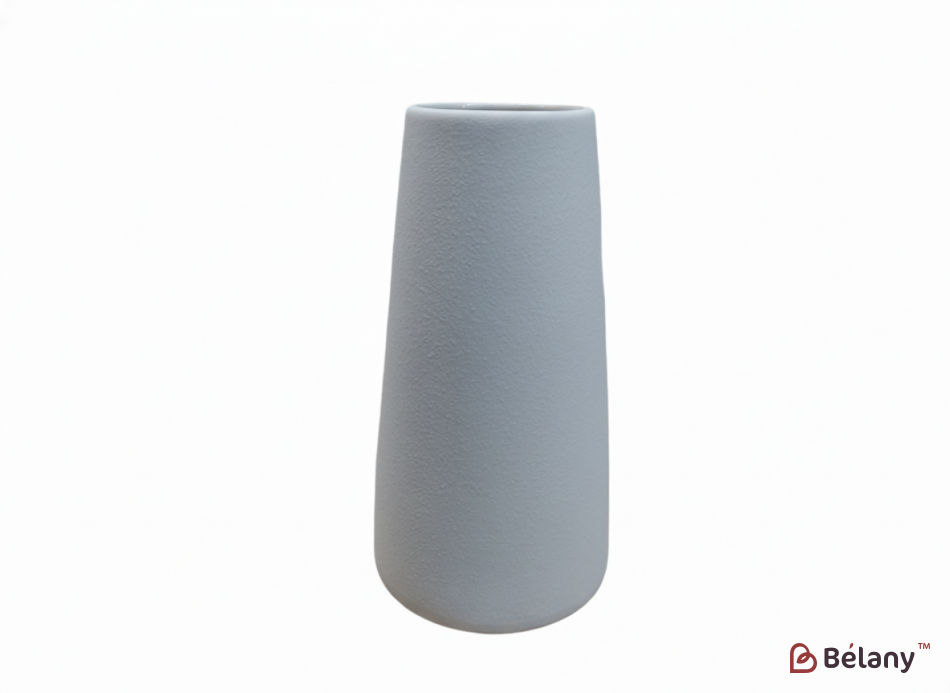 Керамическая ваза "Сone" белая S 42-46