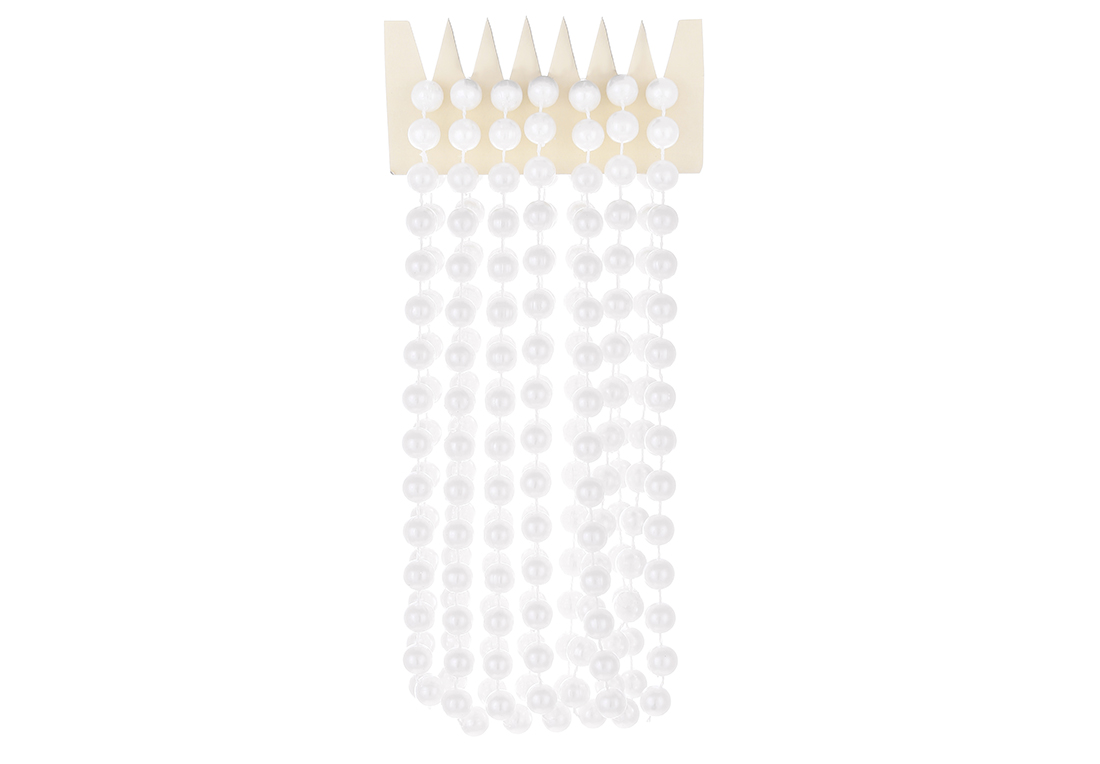 Буси пластикові 10мм*2.7м, колір - білий перламутр