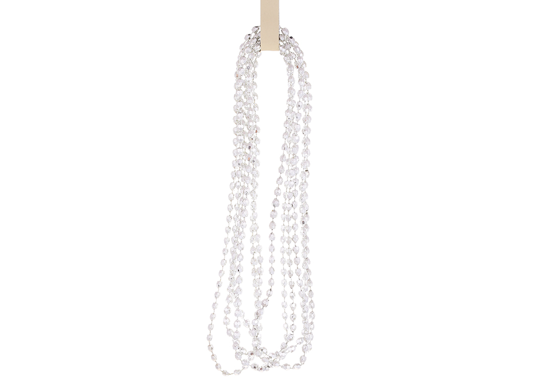 Буси пластикові Діамант, колір - срібло, 5мм*2.7м