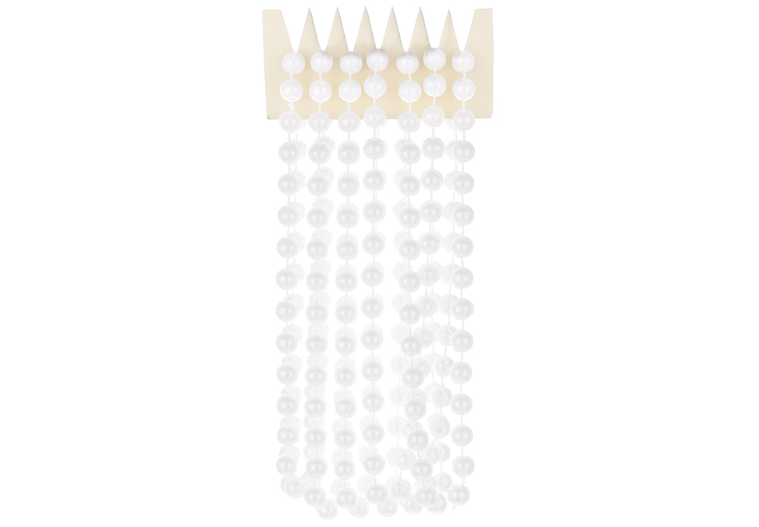 Буси пластикові 12мм*2.7м, колір - білий перламутр