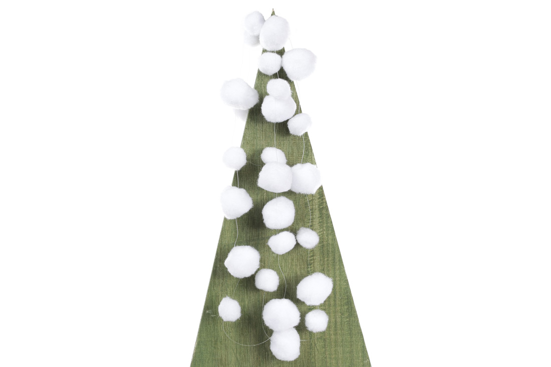 Декоративна гірлянда Сніжки 180см