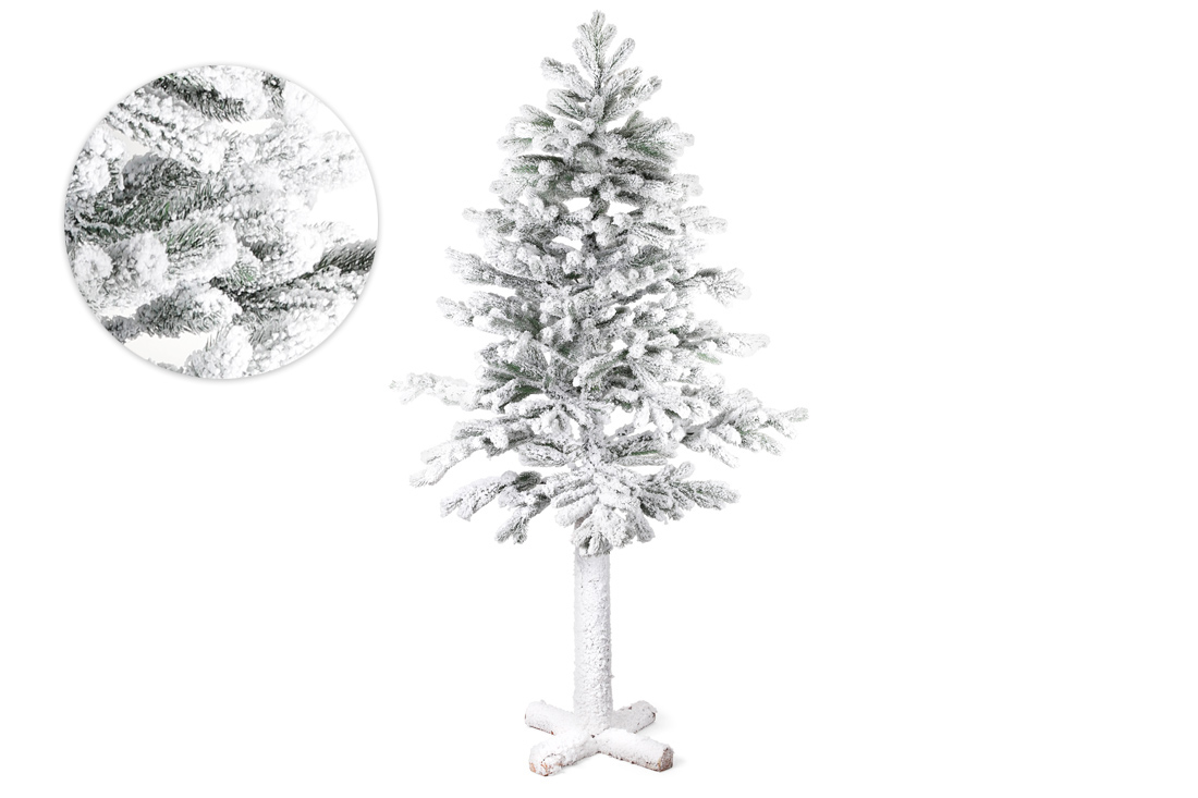 Ялинка штучна засніжена Йокогама на високій ніжці, 210см
