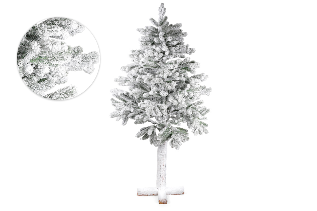 Ялинка штучна засніжена Йокогама на високій ніжці, 180см
