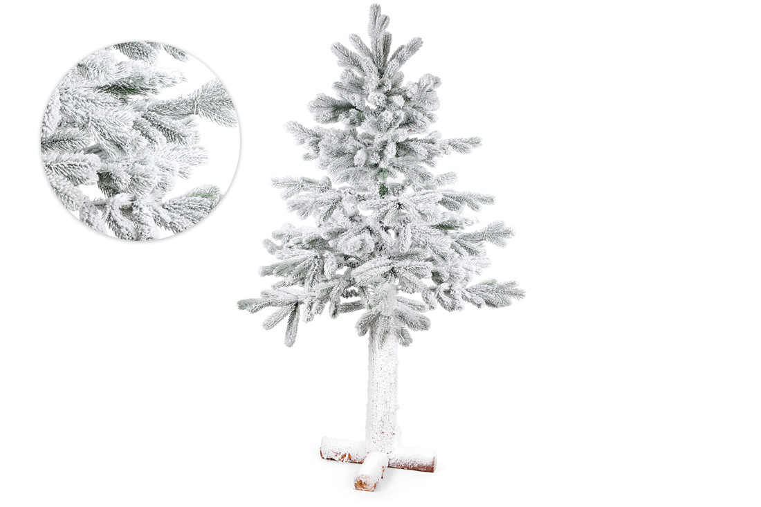 Ялинка штучна засніжена Йокогама на високій ніжці, 150см