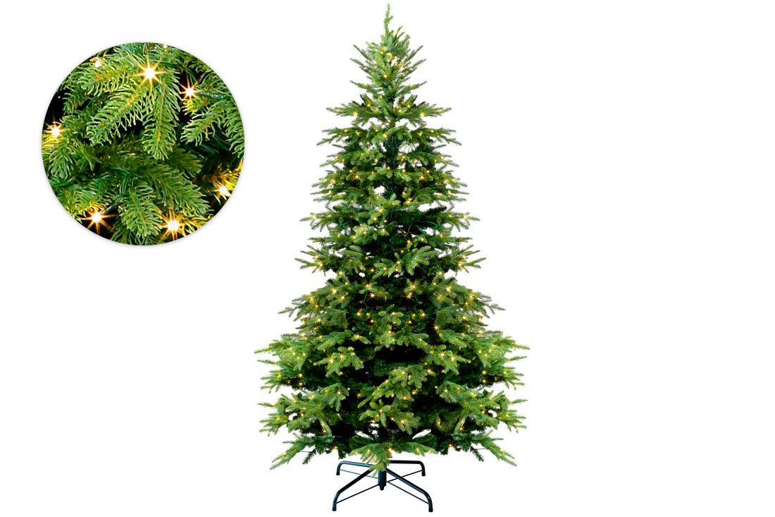 Ялинка штучна "Аврора", 280см, 4374 гілки, 850 LED, світло - тепле біле