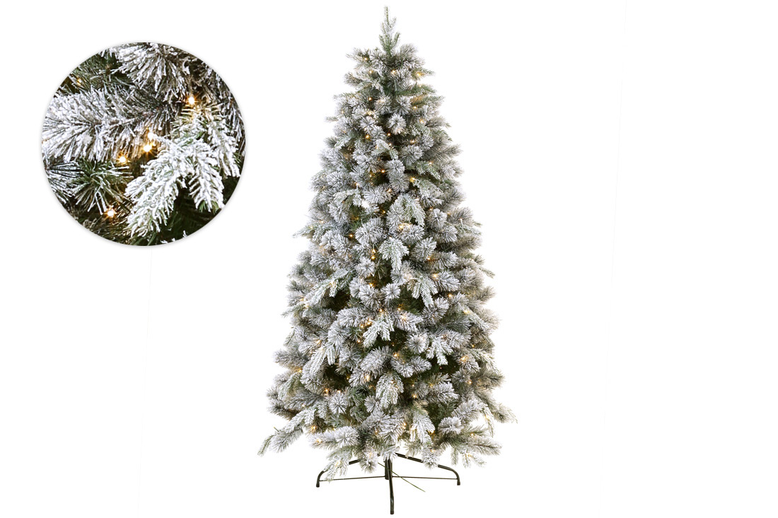 Ялинка штучна "Діва", 182см, 832 гілки, 400 LED, світло - тепле біле