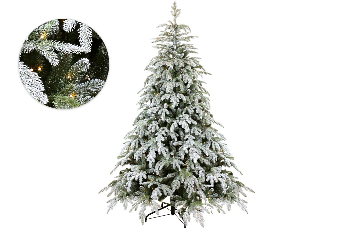 Ялинка штучна "Верона", 228см, 3024 гілки, 600 LED, світло - тепле біле