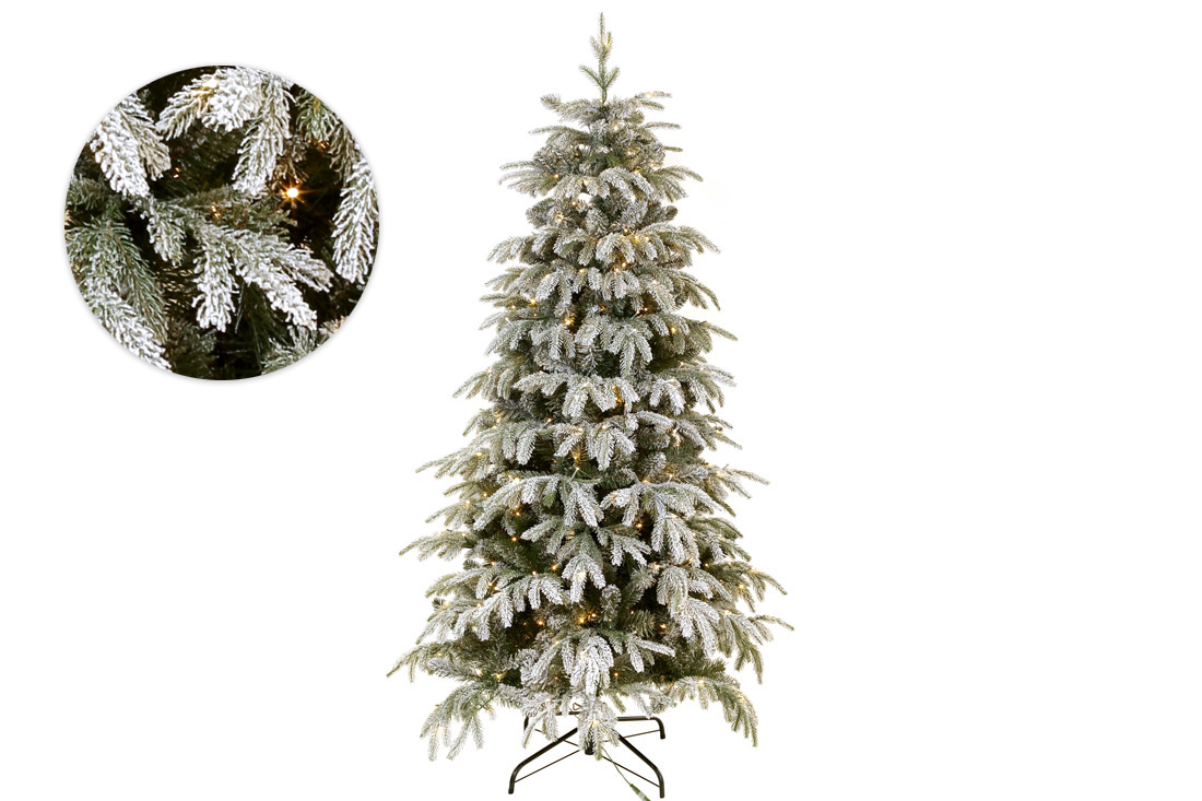 Ялинка штучна "Лібера", 182см, 1380 гілок, 350 LED, світло - тепле біле