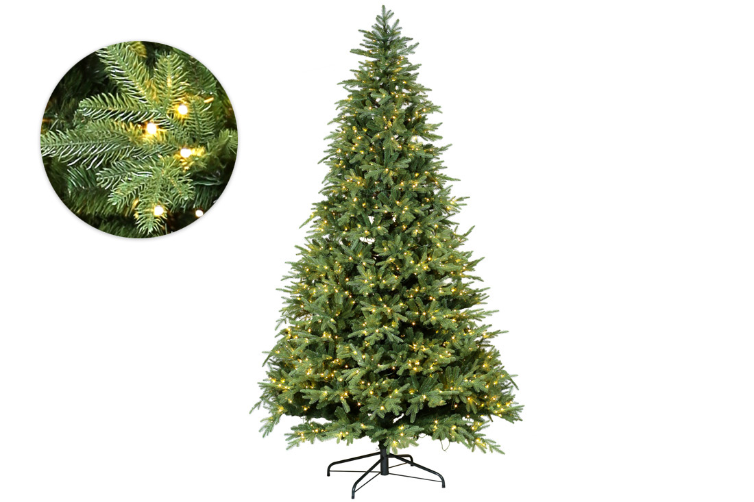 Ялинка штучна "Аврора", 335см, 7214 гілок, 850 LED, світло - тепле біле