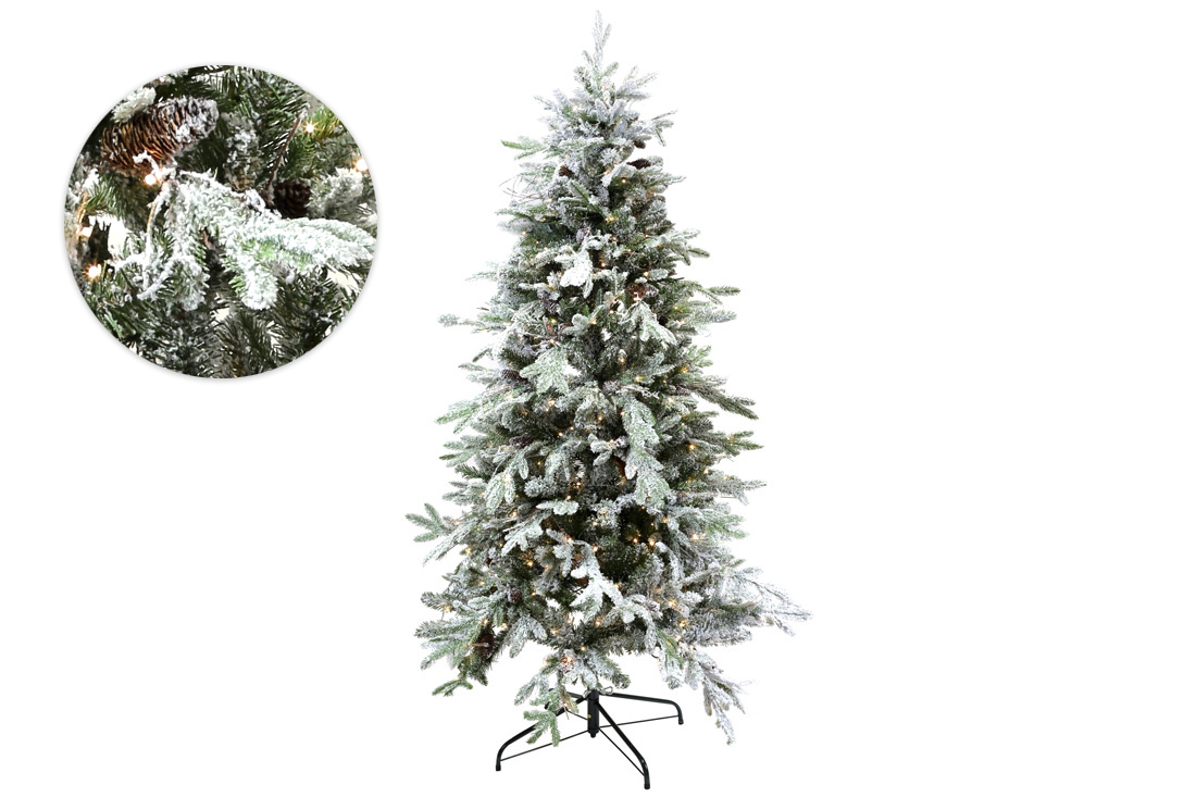 Ялинка штучна "Буковинська красуня", 180см, 1423 гілки, 400 LED, світло - тепле біле