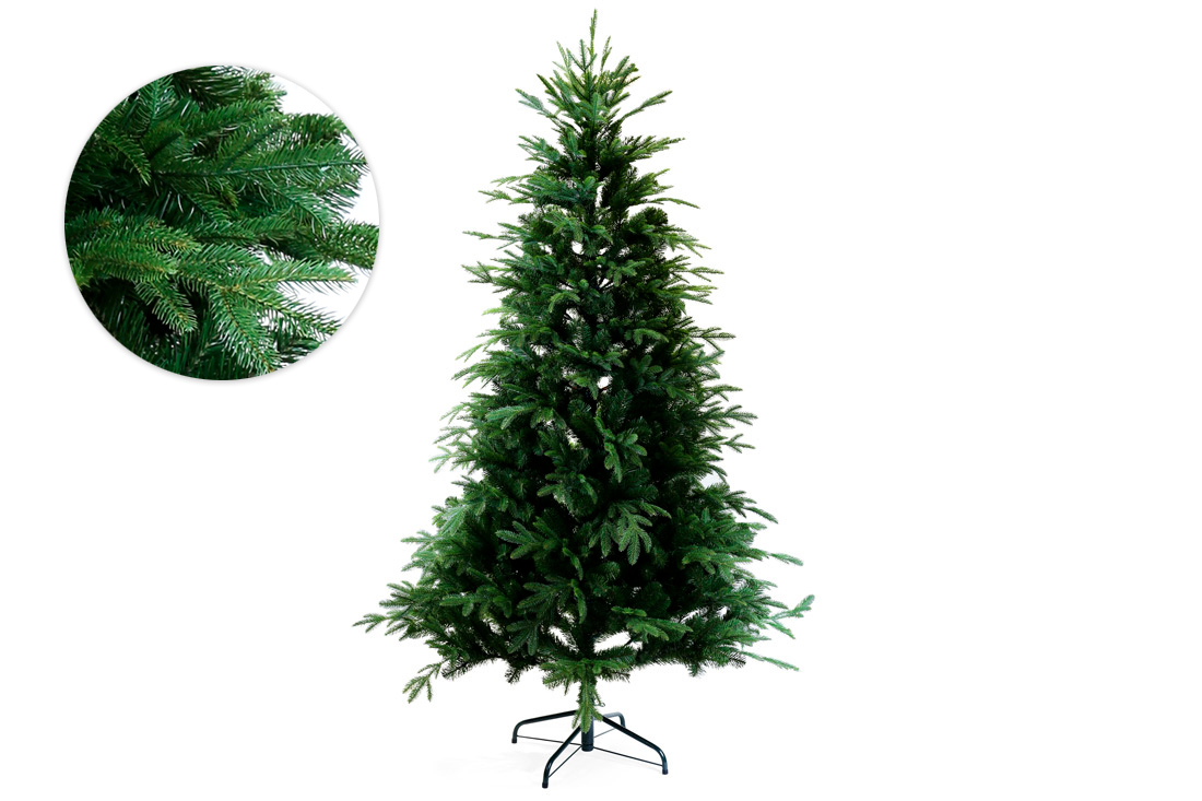Ялинка штучна "Датська", на металевій підставці, 228 см, 2490 гілок