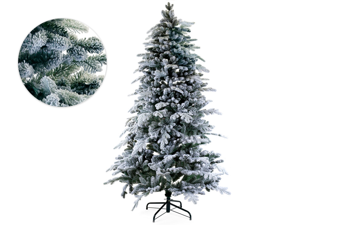 Ялинка штучна "Вечірній вальс" на металевій підставці, 213см, 2313 гілок
