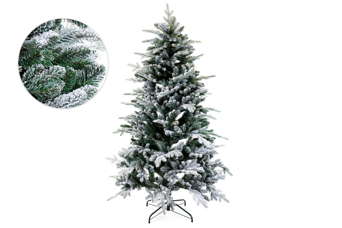 Ялинка штучна "Вечірній вальс" на металевій підставці, 183см, 1803 гілок