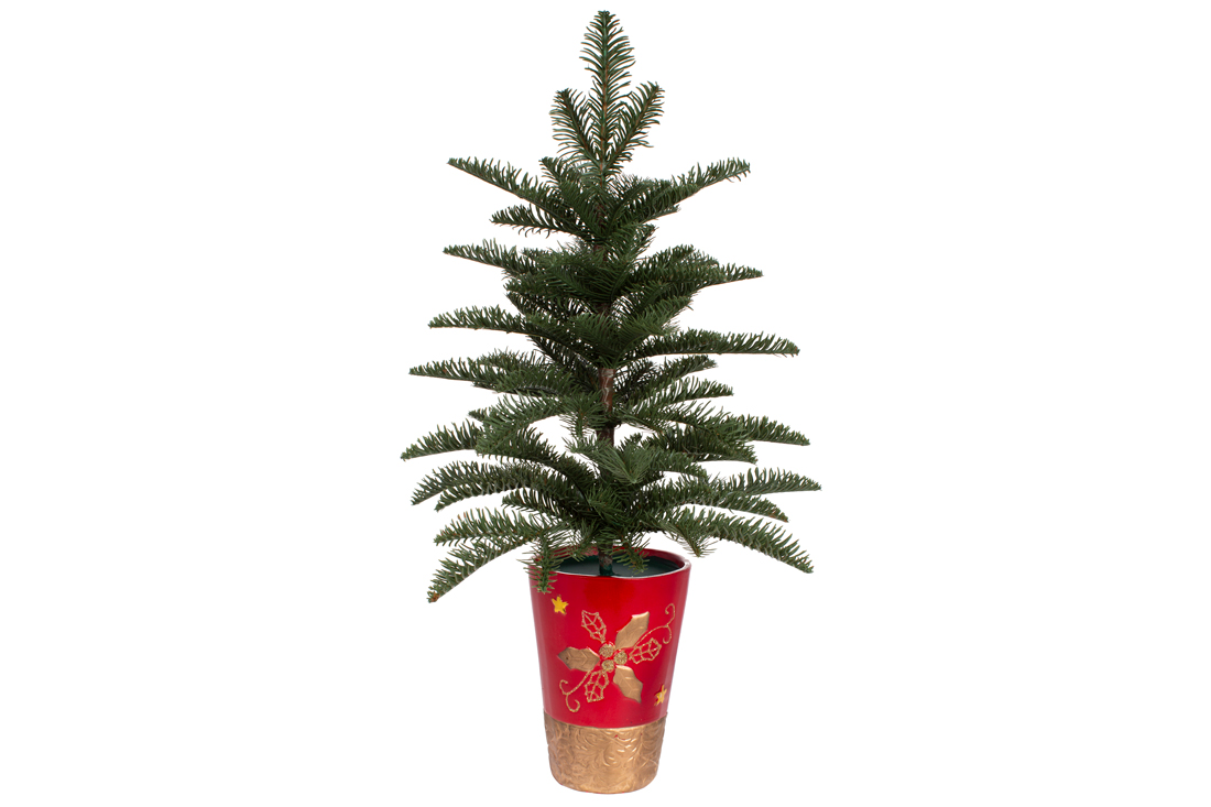 Ялинка офісна Натюрель у горщику 53см