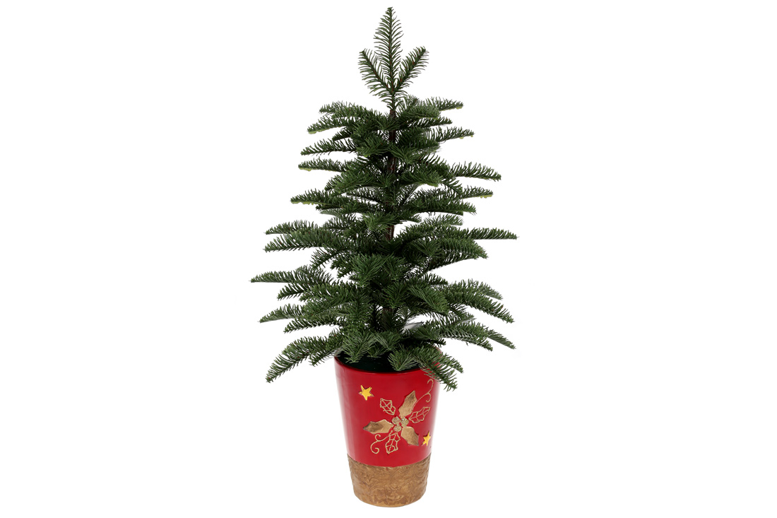 Ялинка офісна Натюрель у горщику 65см