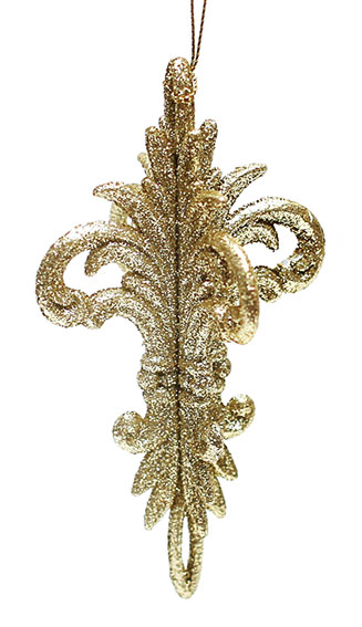 Ялинкова фігурна прикраса, 14см, колір - золото