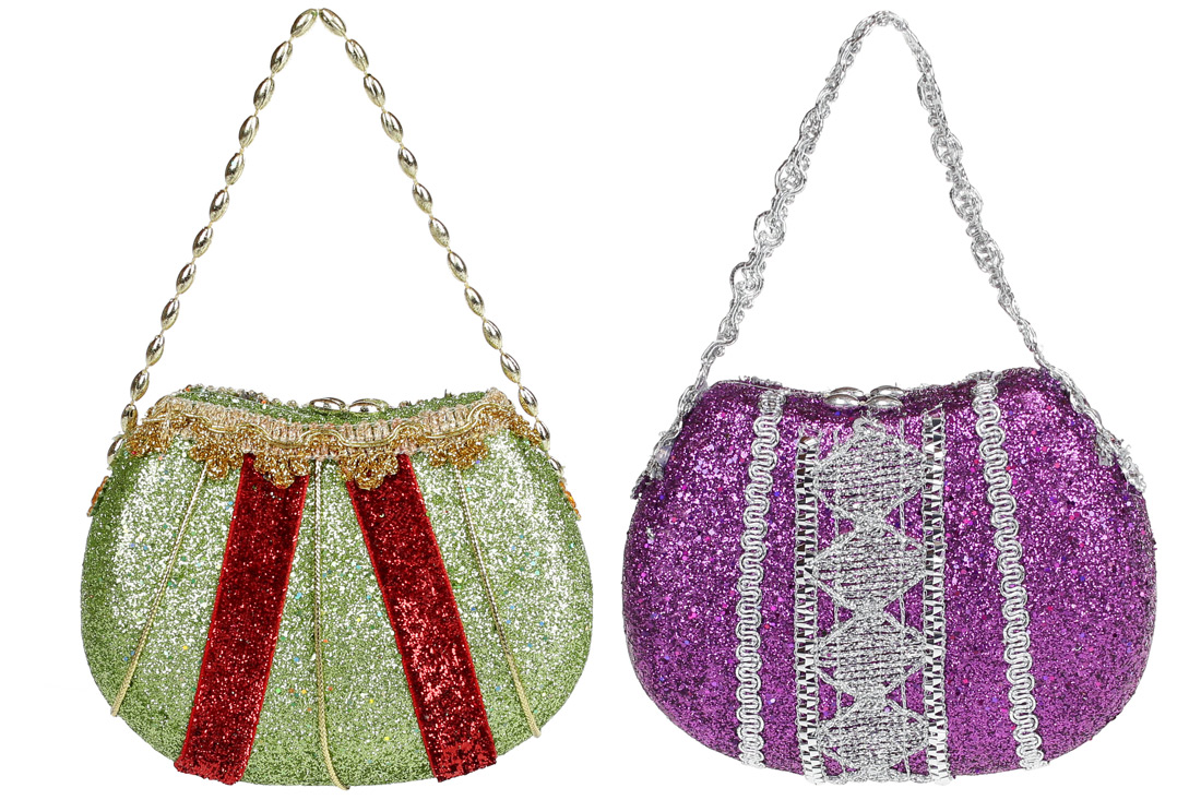 Ялинкова прикраса Сумочка 12см, 2 дизайни