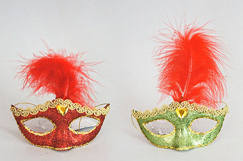 Ялинкова прикраса Маска 10см, 2 дизайни