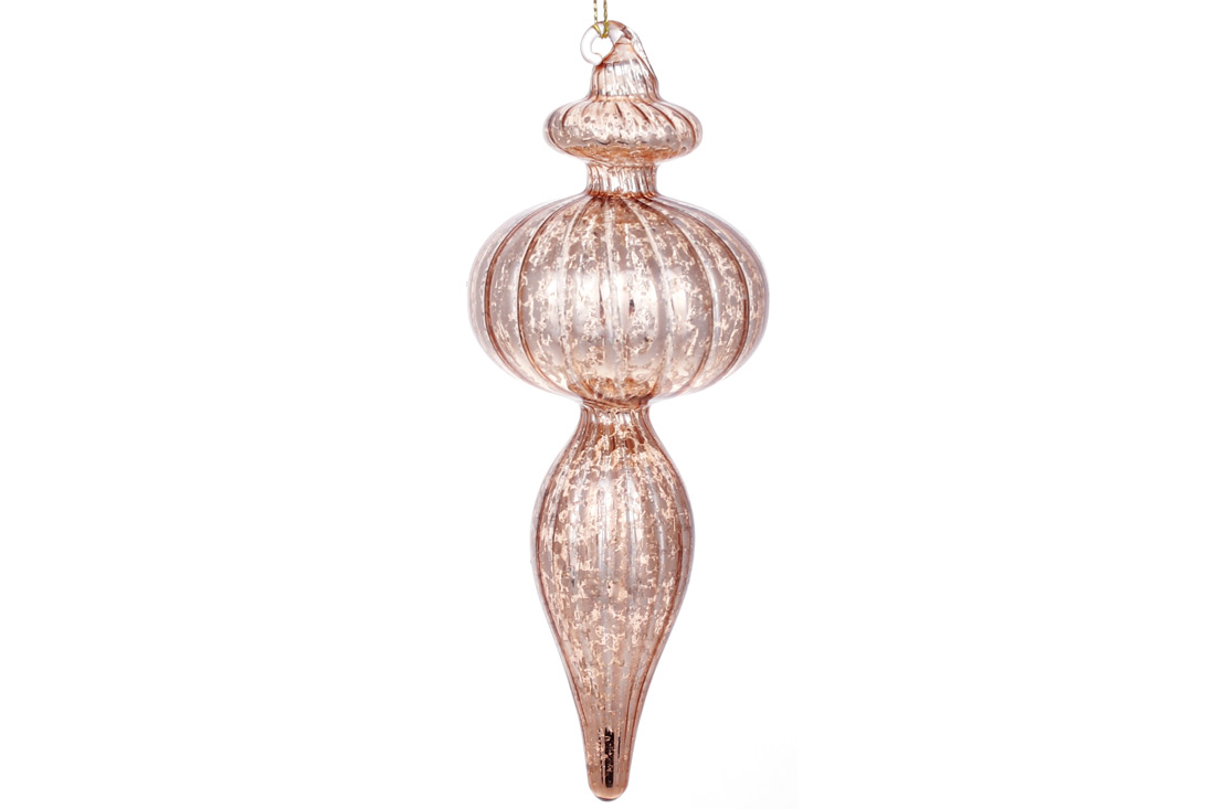 Ялинкова прикраса фігурна 16см, колір - карамель антик