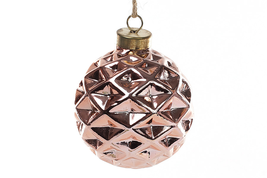 Ялинкова куля 7см, колір - мідь