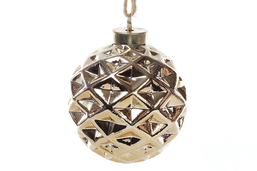 Ялинкова куля 7см, колір - золото