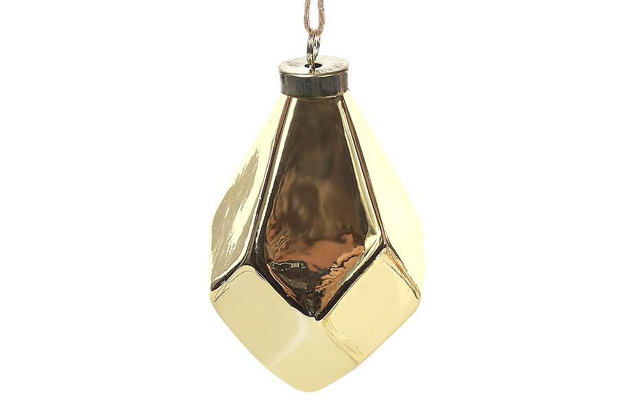 Ялинкова прикраса 10.8см, колір - золото