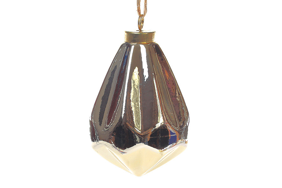 Ялинкова прикраса 10.8см, колір - золото