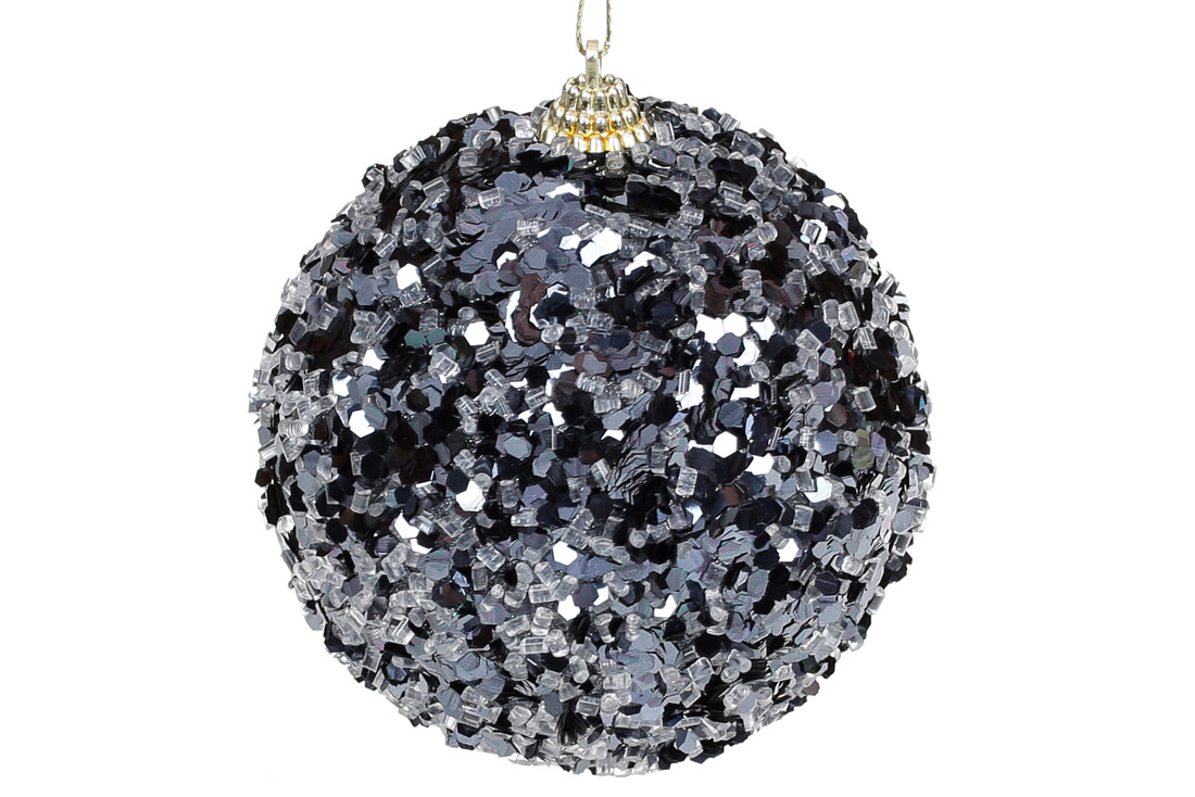 Ялинкова куля 10см, колір - північний синій