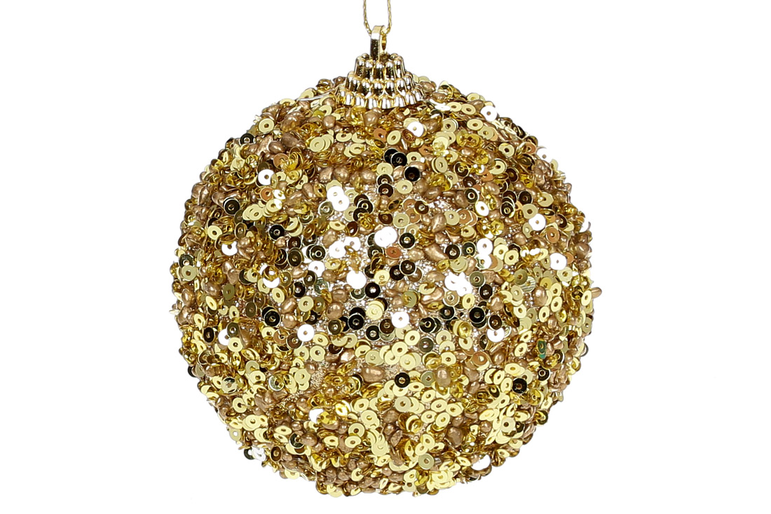 Ялинкова куля 8см, колір - золото
