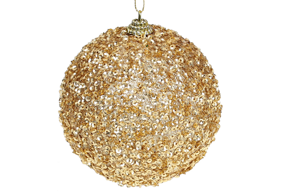 Ялинкова куля 10см, колір - золото