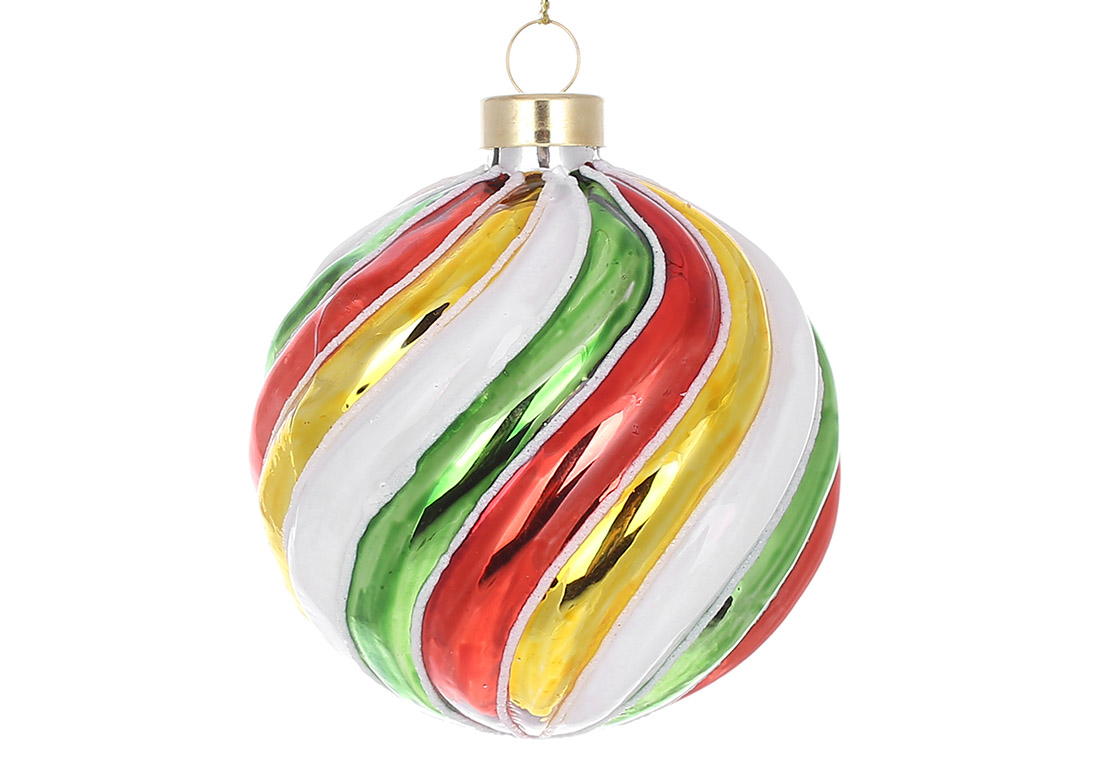 Ялинкова куля кручений форми 8см