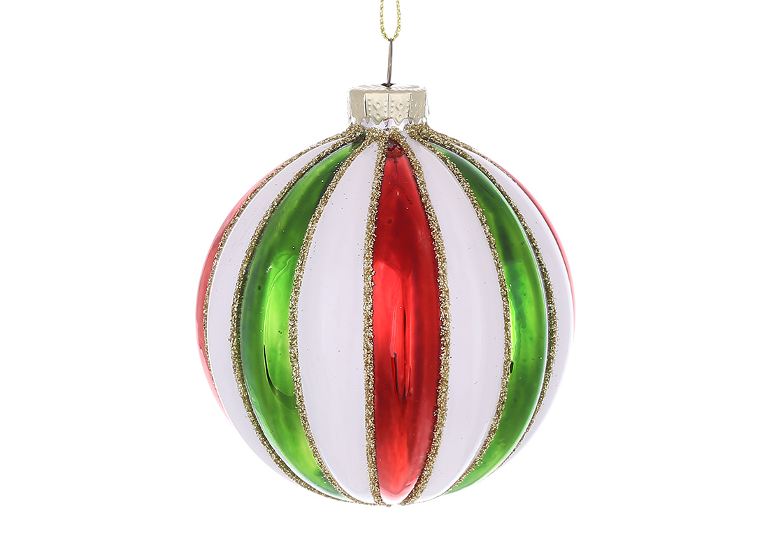 Ялинкова куля рельєфної форми 8см