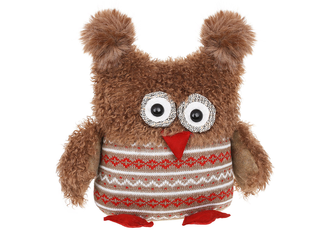 М'яка іграшка Совушка 31*20*30см, колір - світло-коричневий