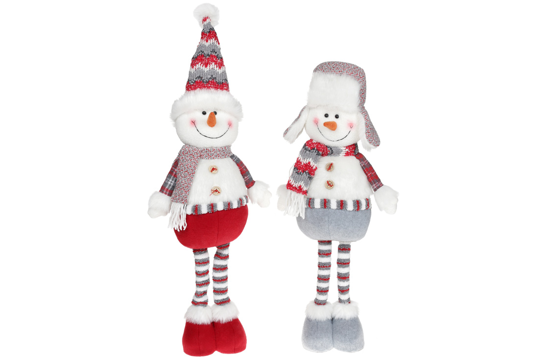 М'яка новорічна іграшка Сніговик 56см, 2 дизайну