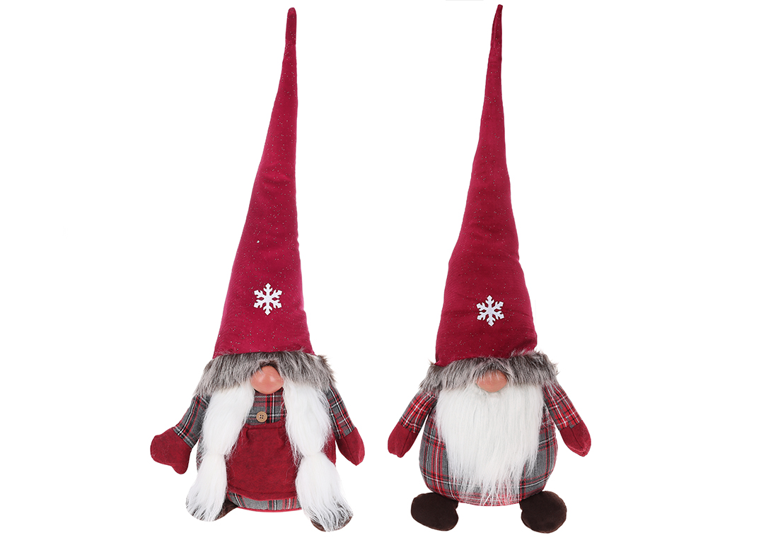 Новорічна м'яка іграшка Гном 73см, 2 дизайни