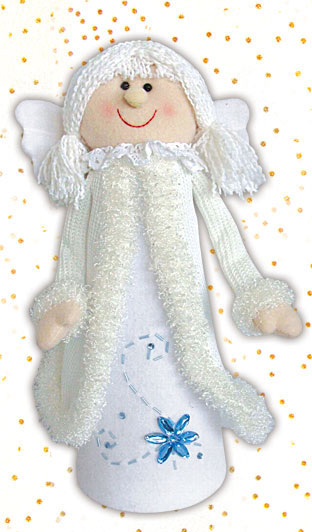 М'яка новорічна іграшка Янгол33см