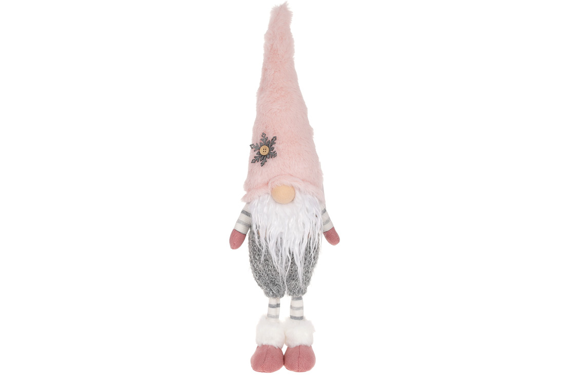 М'яка іграшка Гном45см, колір - рожевий