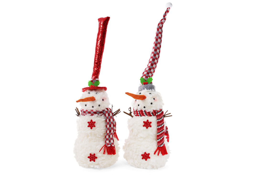 М'яка новорічна іграшка Сніговик, 46см, 2 дизайни