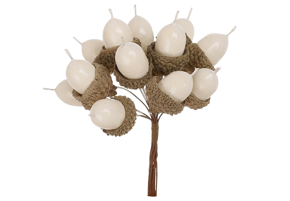 Пучок (12шт) жолудів 10см