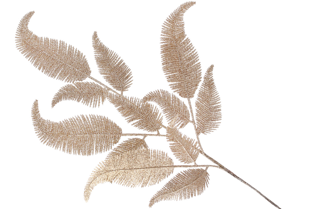 Декоративна гілка 73см, колір - шампань
