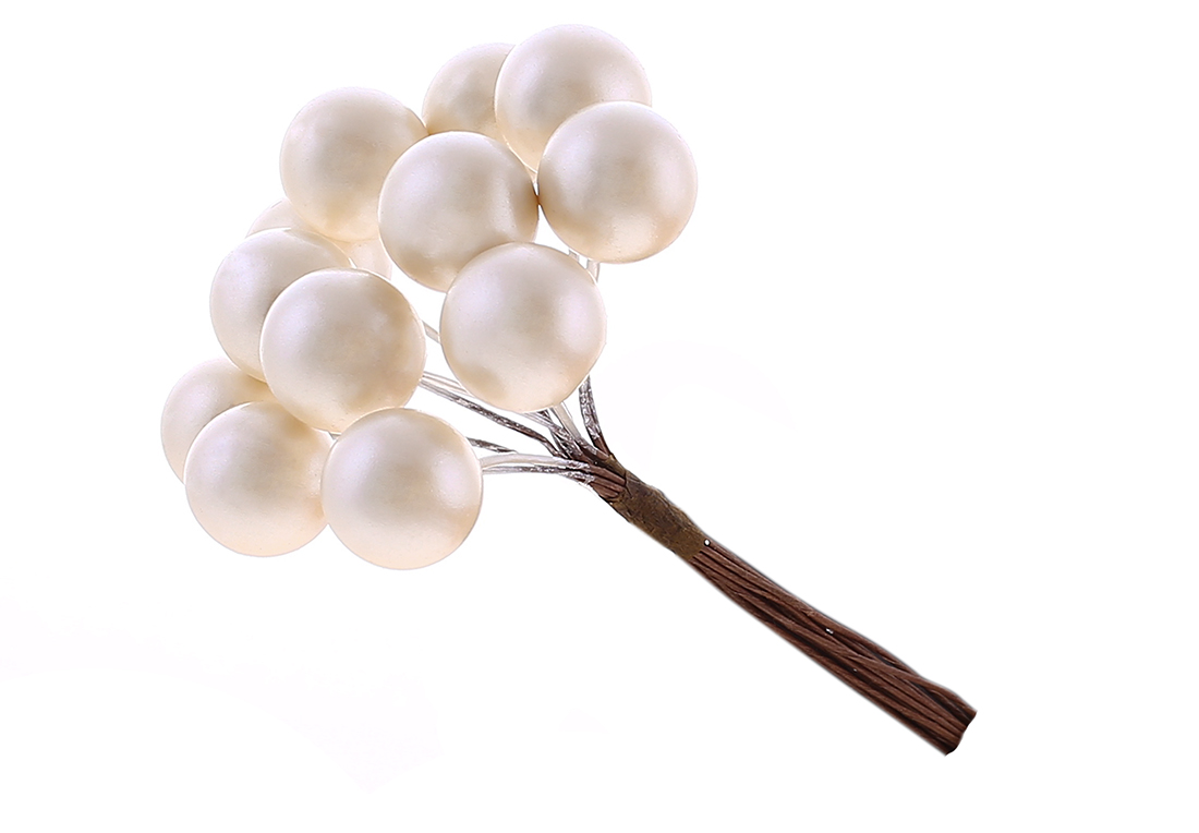 Пучок ( 12 шт) ягід 10см, колір - шампань