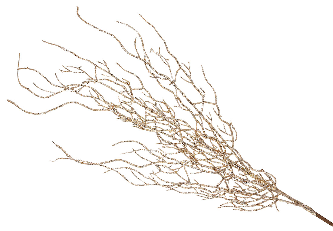 Декоративна гілка, 70см, колір - золото