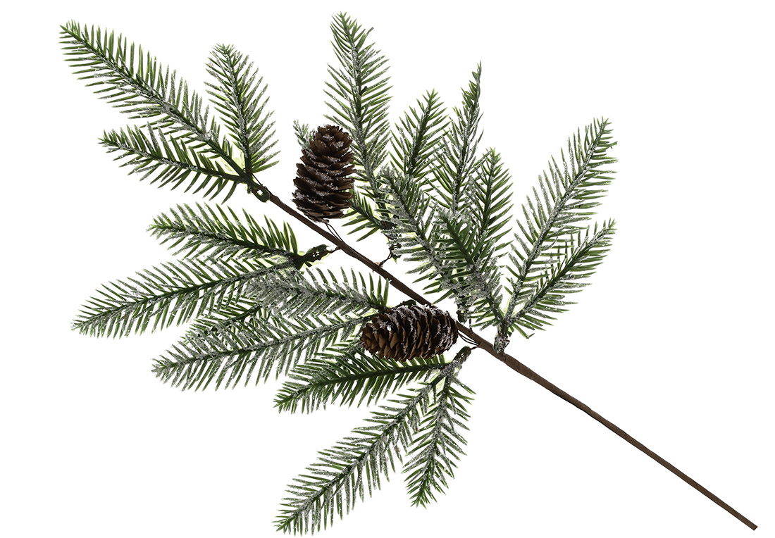 Ялинова гілка з шишками 60см