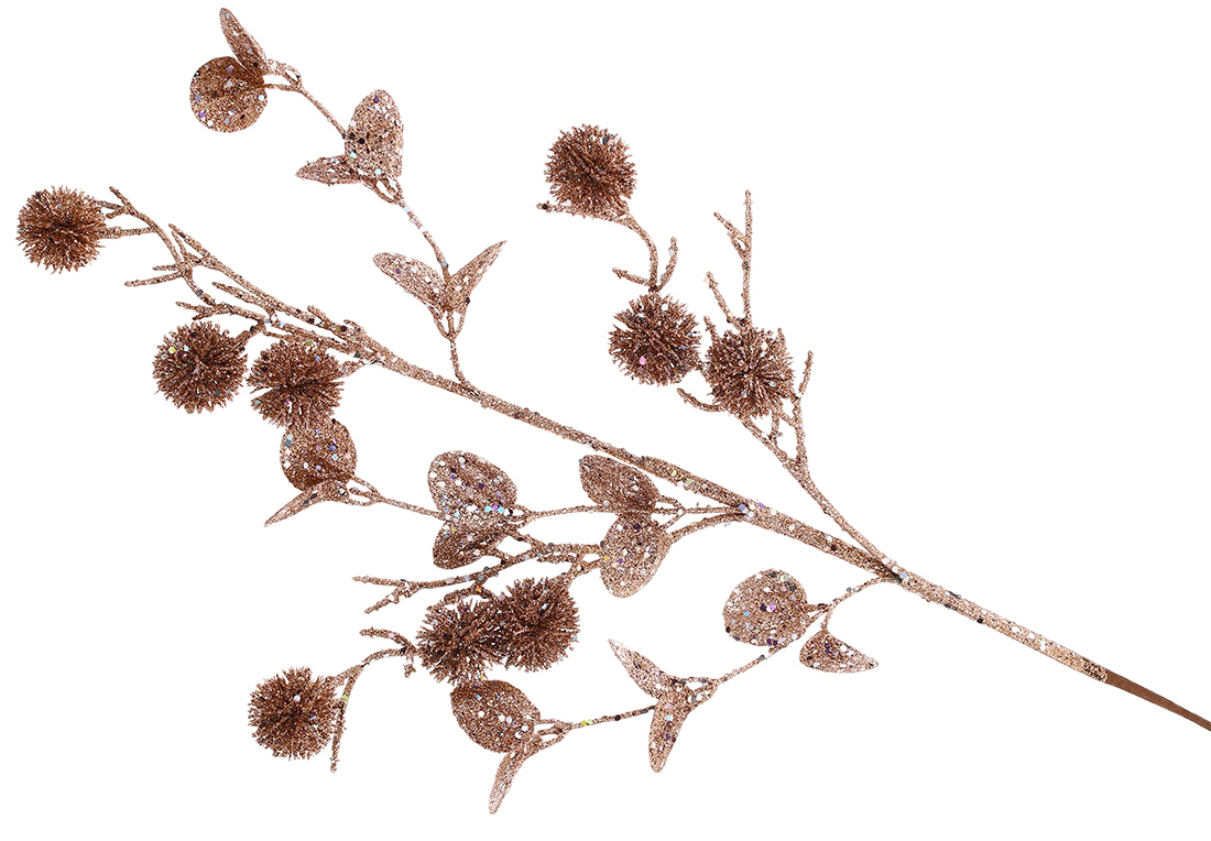 Декоративна гілка 70см, колір - коричневий